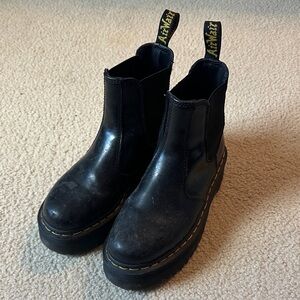 Dr. Martens Black Leather Ankle Boots